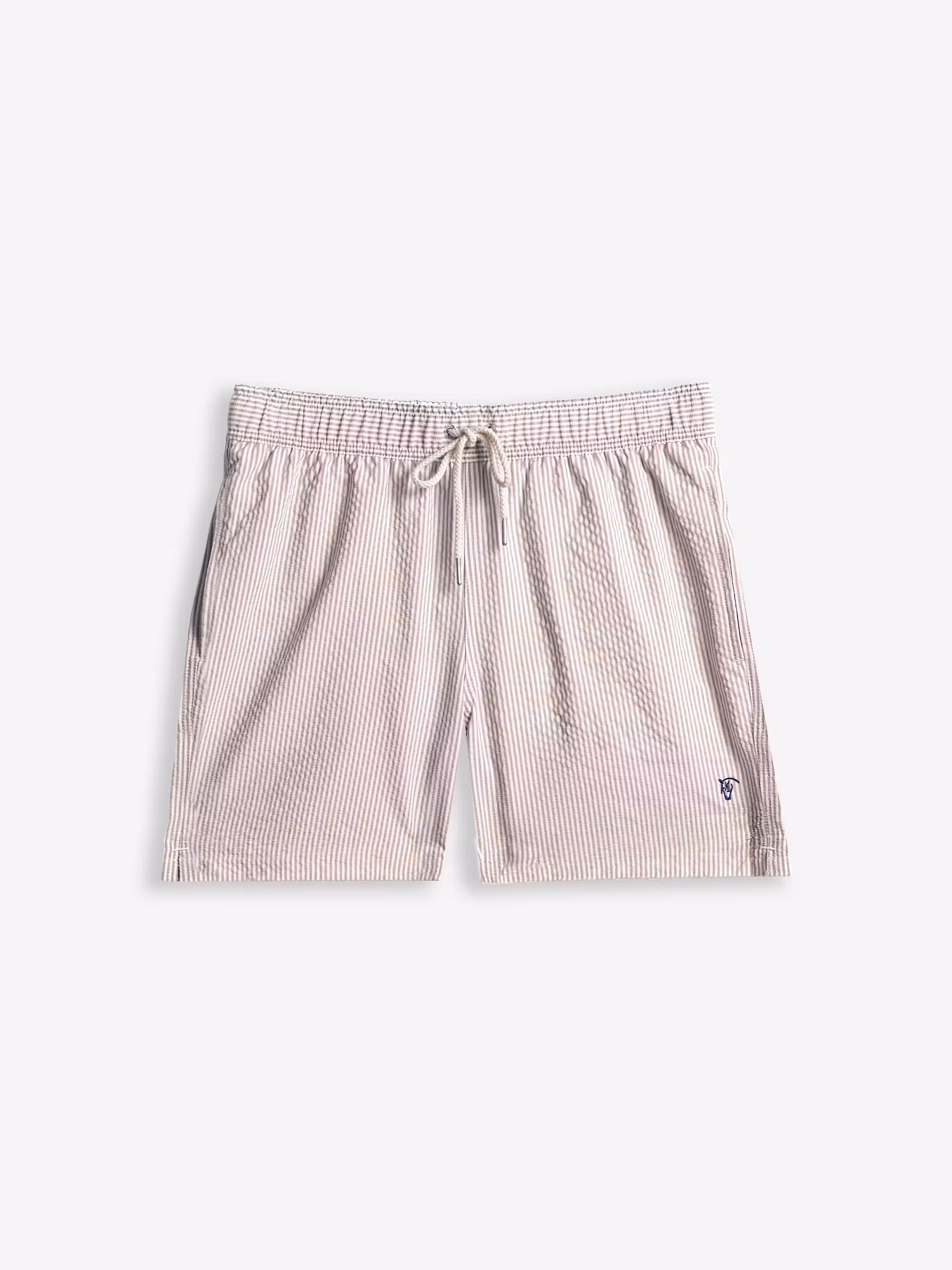 Maillot de bain à Rayures en Seersucker | Camel