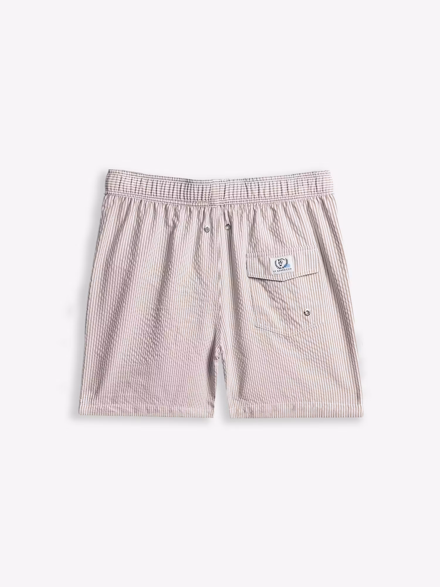 Maillot de bain à Rayures en Seersucker | Camel