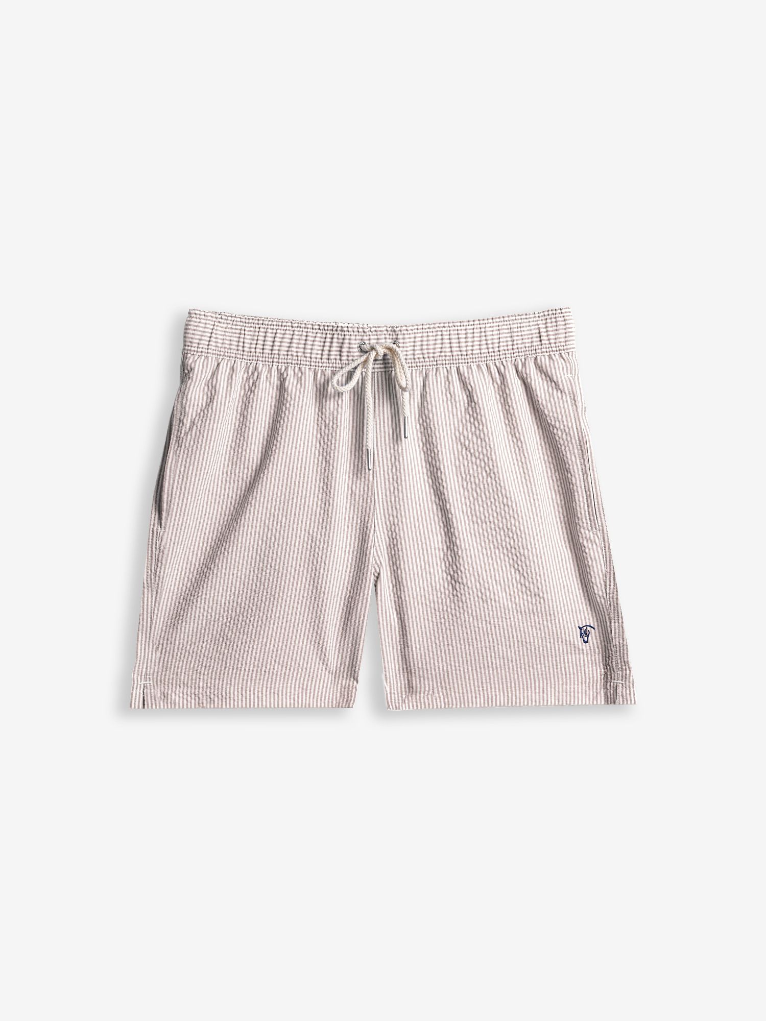 Maillot de bain à Rayures en Seersucker | Camel