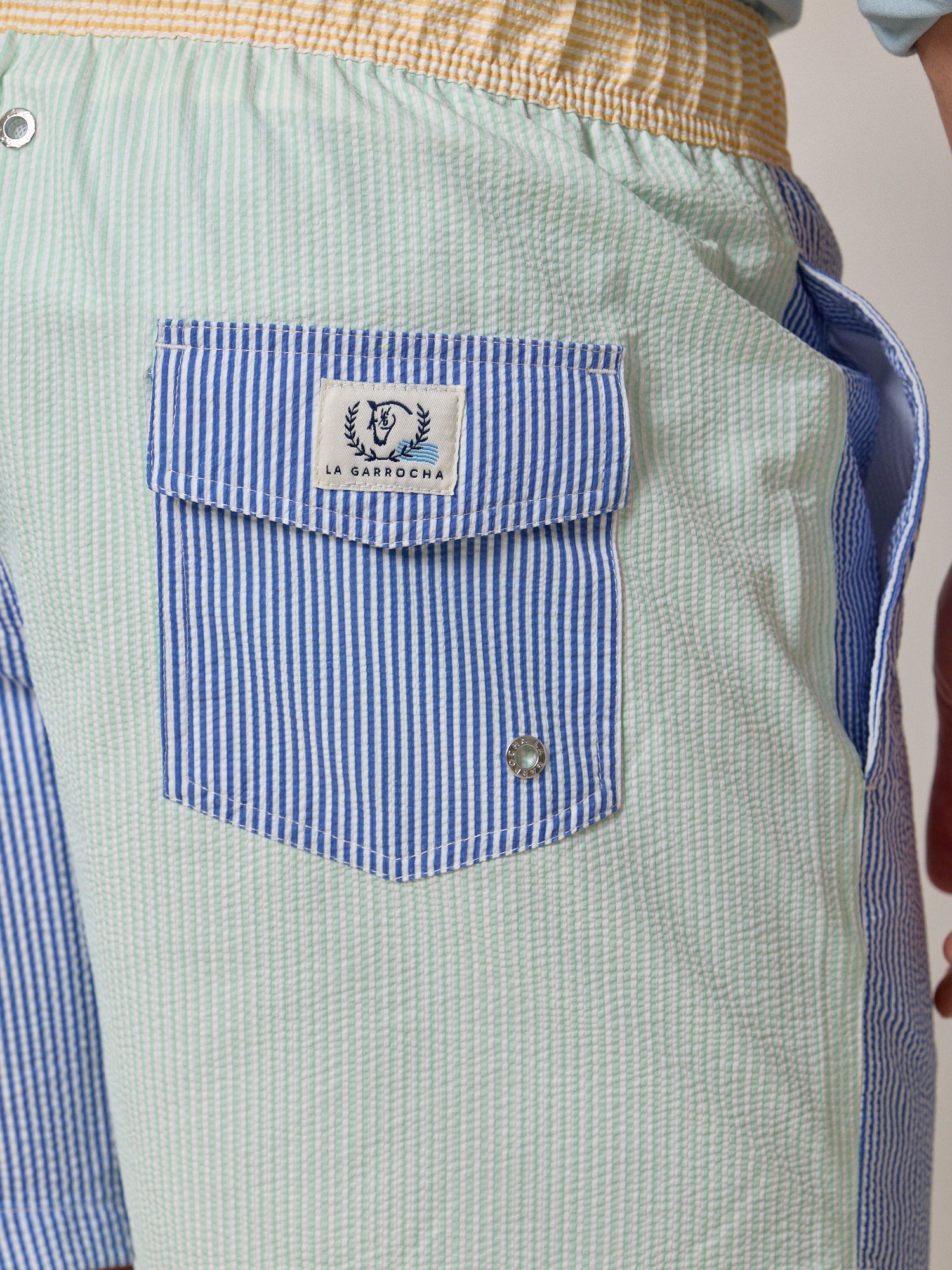 Maillot de bain à Rayures Multicolore en Seersucker