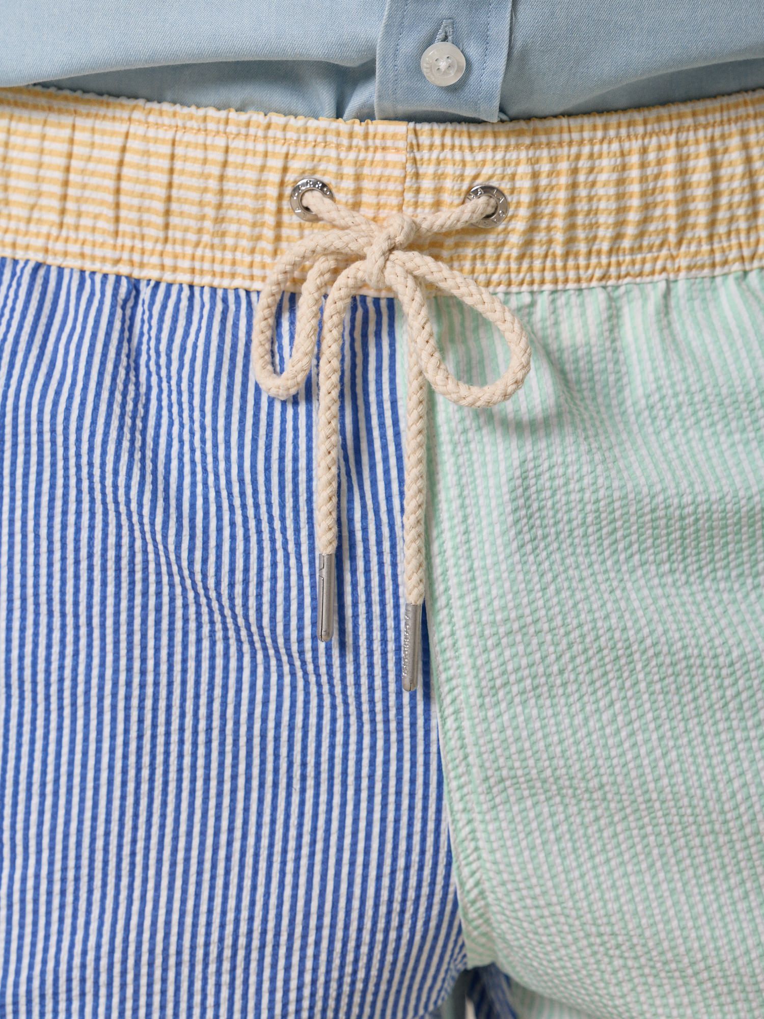 Maillot de bain à Rayures Multicolore en Seersucker