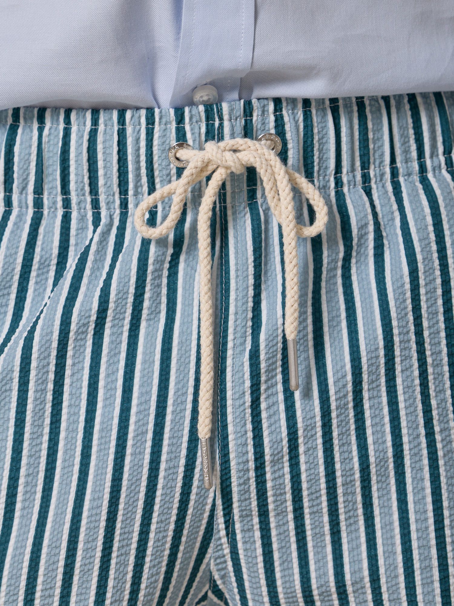 Calção de banho Listrado | Verde Egeu