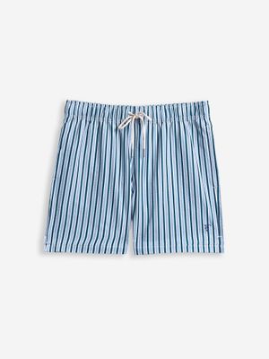 Striped Color Seersucker Swimsuit | Aegean Green