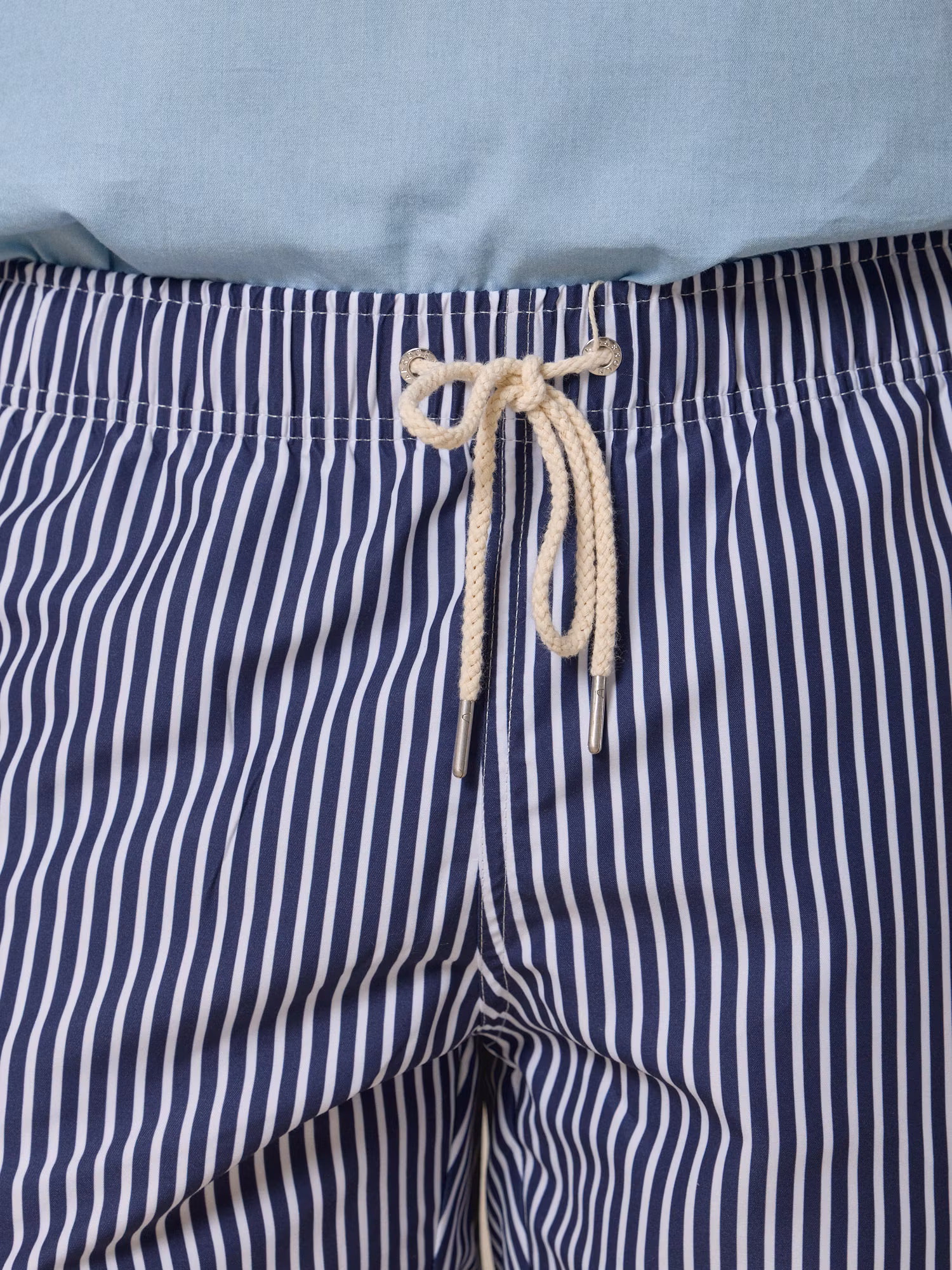 Maillot à Rayures avec Poche Contrastée | Bleu Marine