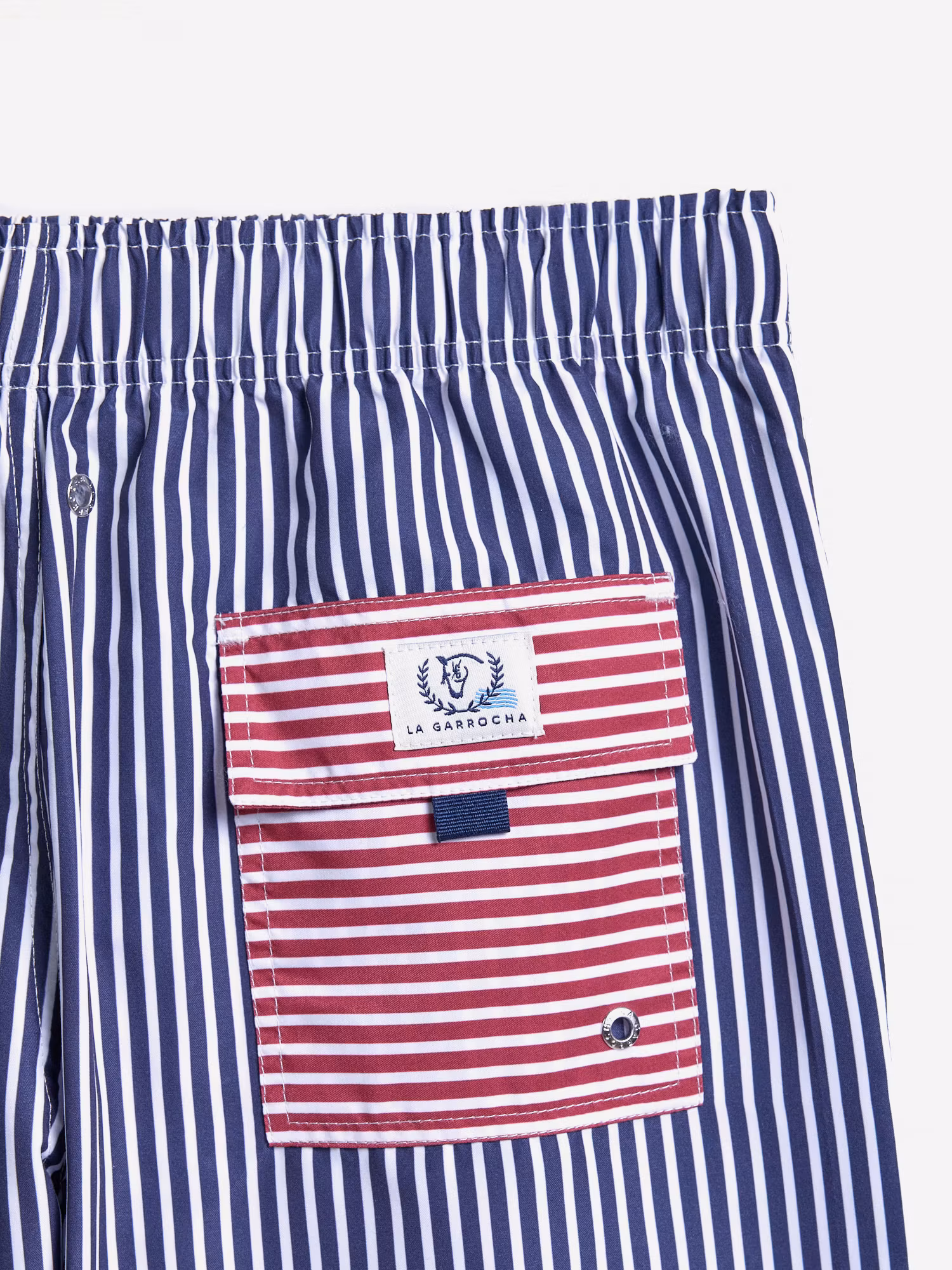 Bañador Rayas Bolsillo Contraste | Marino