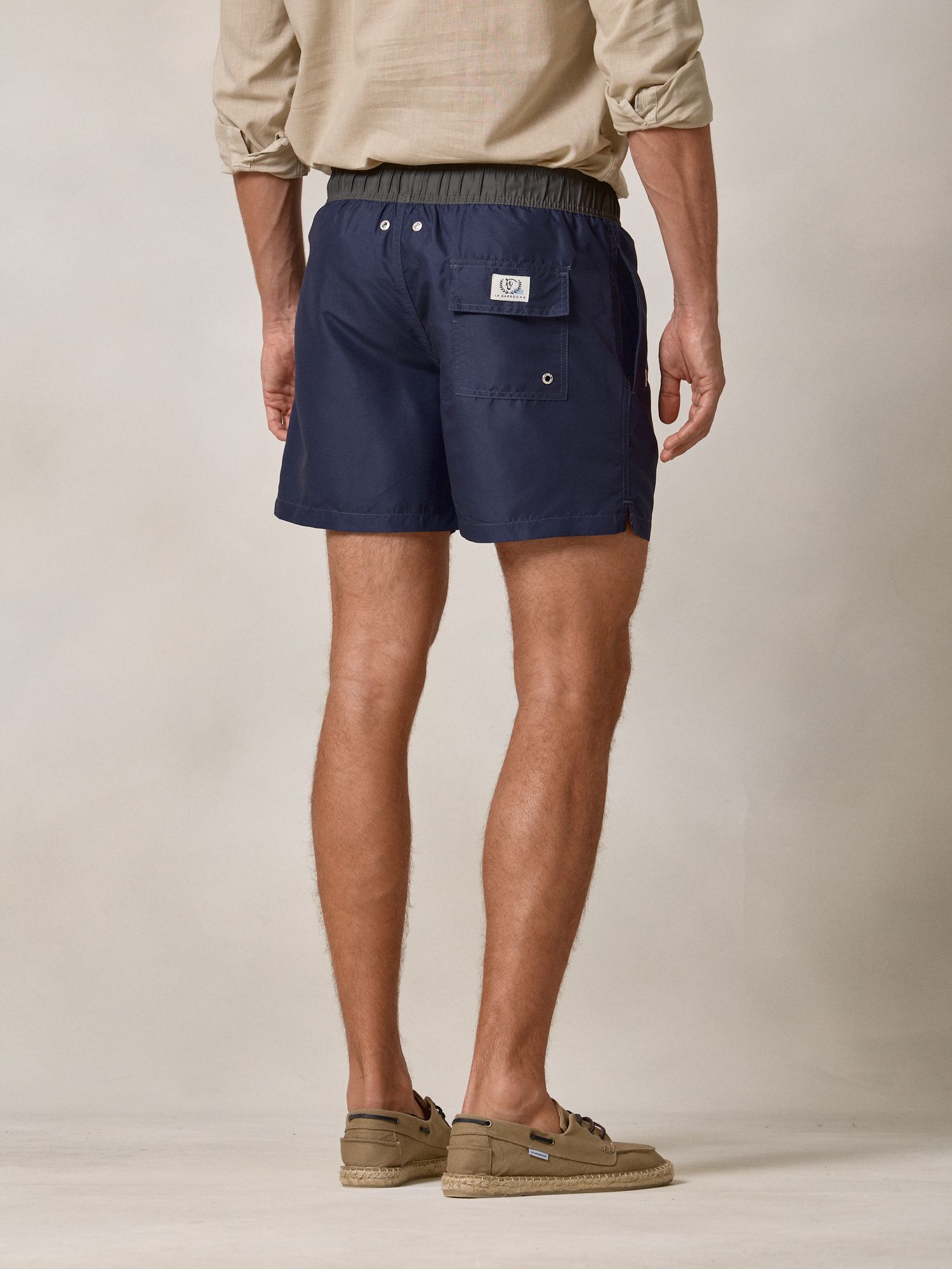 Calção de banho Liso | Azul Marinho