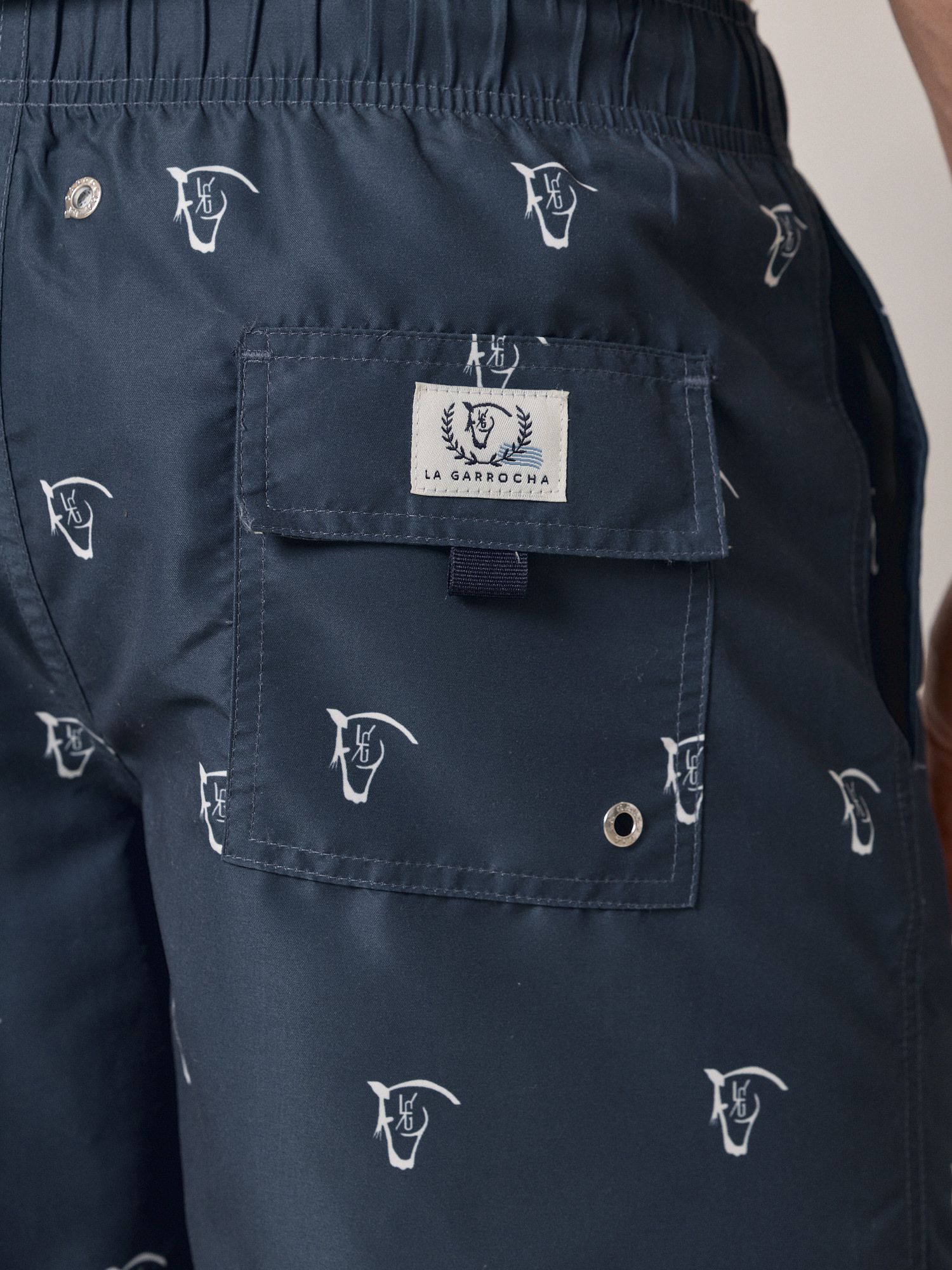 Calção de banho de cavalos | Azul Lago