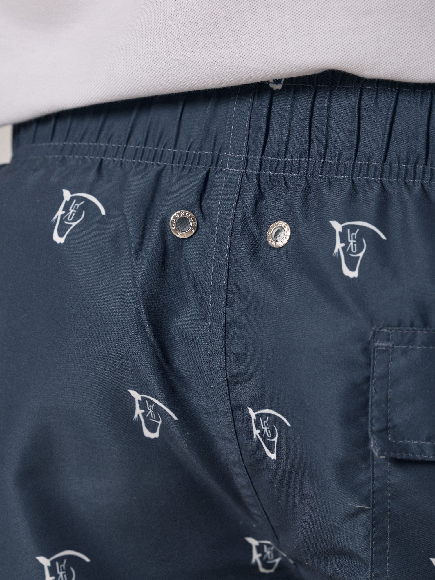 Calção de banho de cavalos | Azul Lago