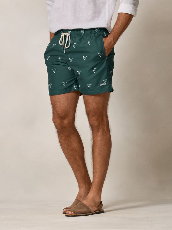 Horses Swimsuit | Aegean Green