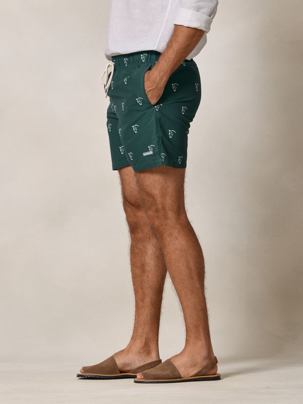 Horses Swimsuit | Aegean Green