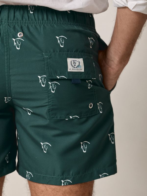 Horses Swimsuit | Aegean Green
