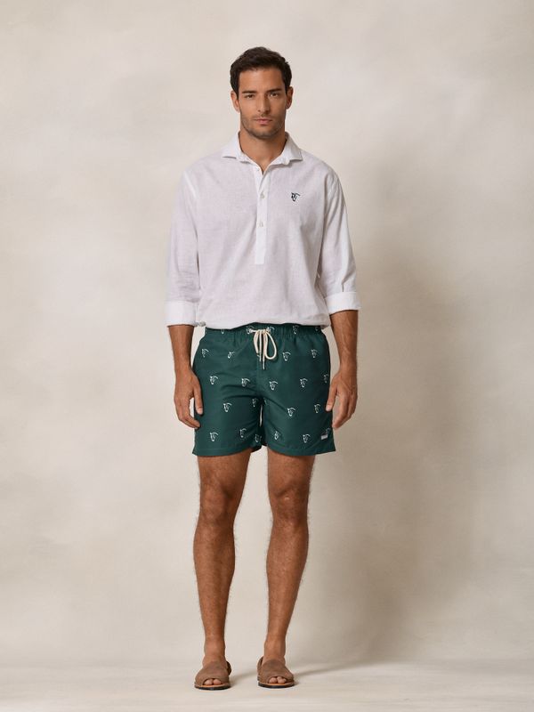 Horses Swimsuit | Aegean Green