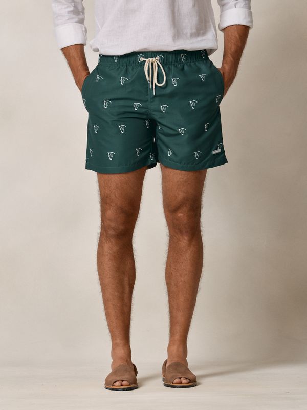 Horses Swimsuit | Aegean Green
