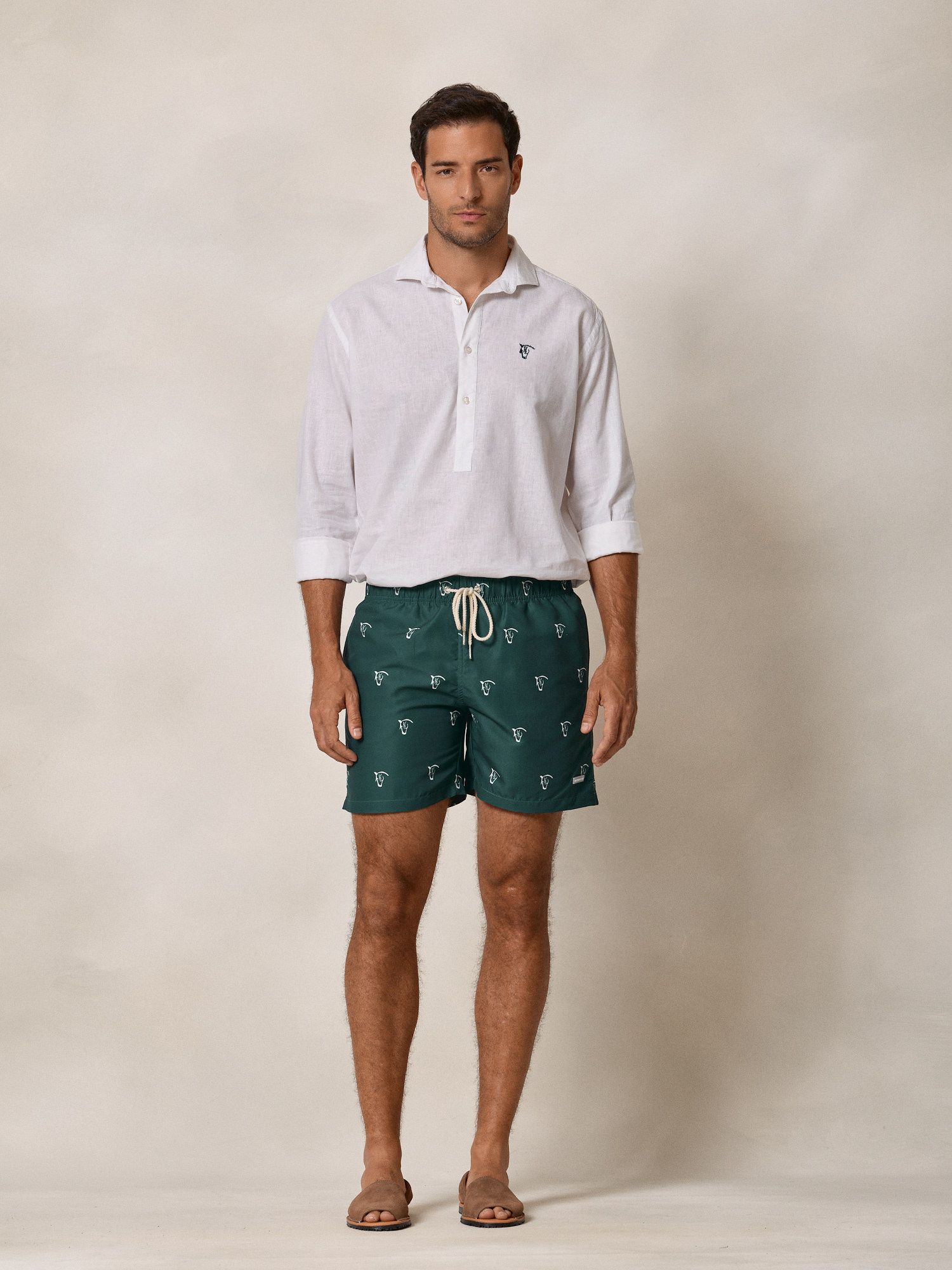 Maillot de bain chevaux | Vert Égéen