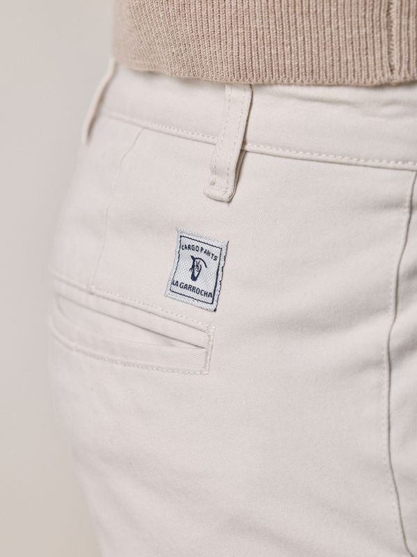 Cotton cargo trousers | Beige