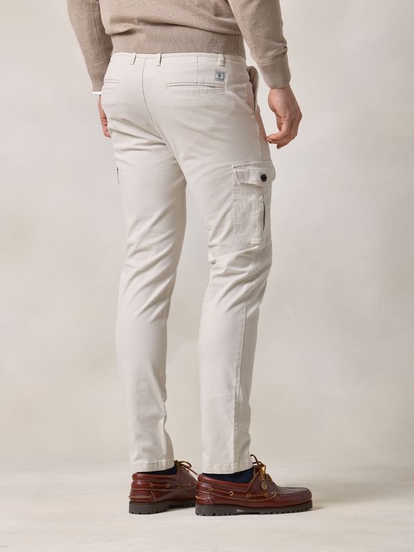 Cotton cargo trousers | Beige