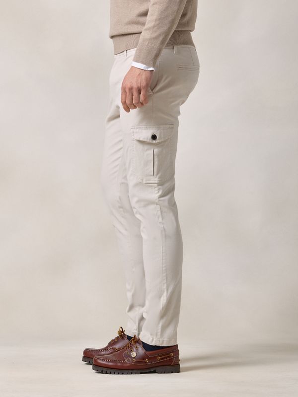 Pantalon cargo coton | Beige