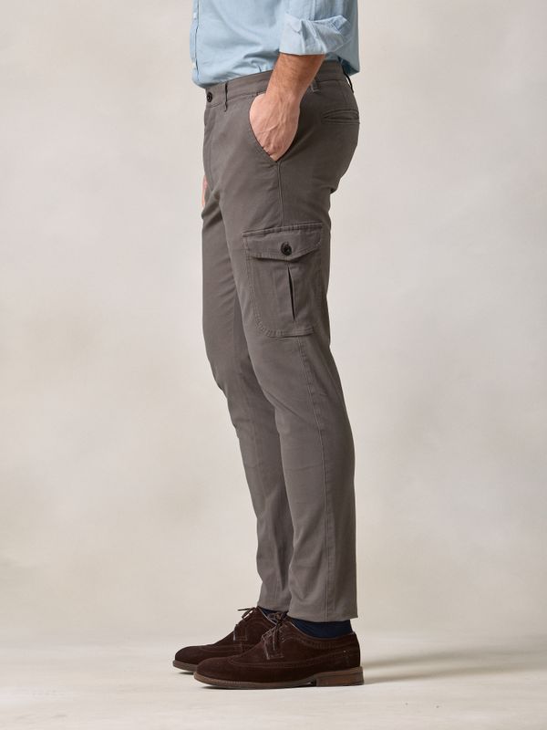 Cotton cargo trousers | Toasted Brown