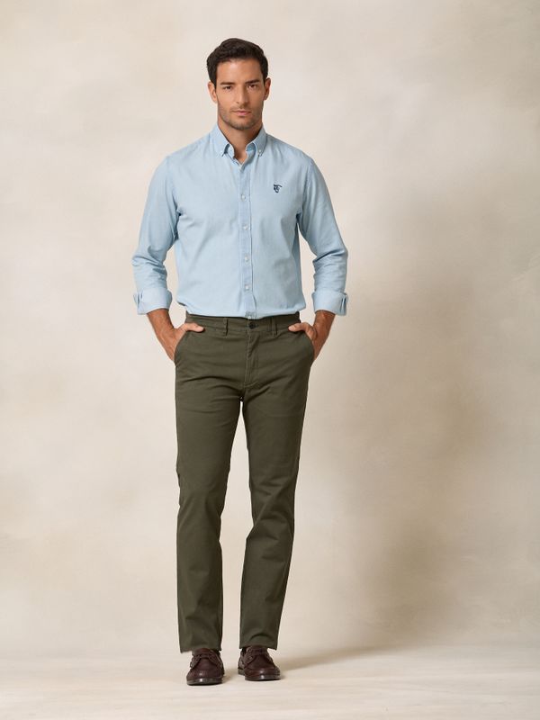 Regular Chinos | Green