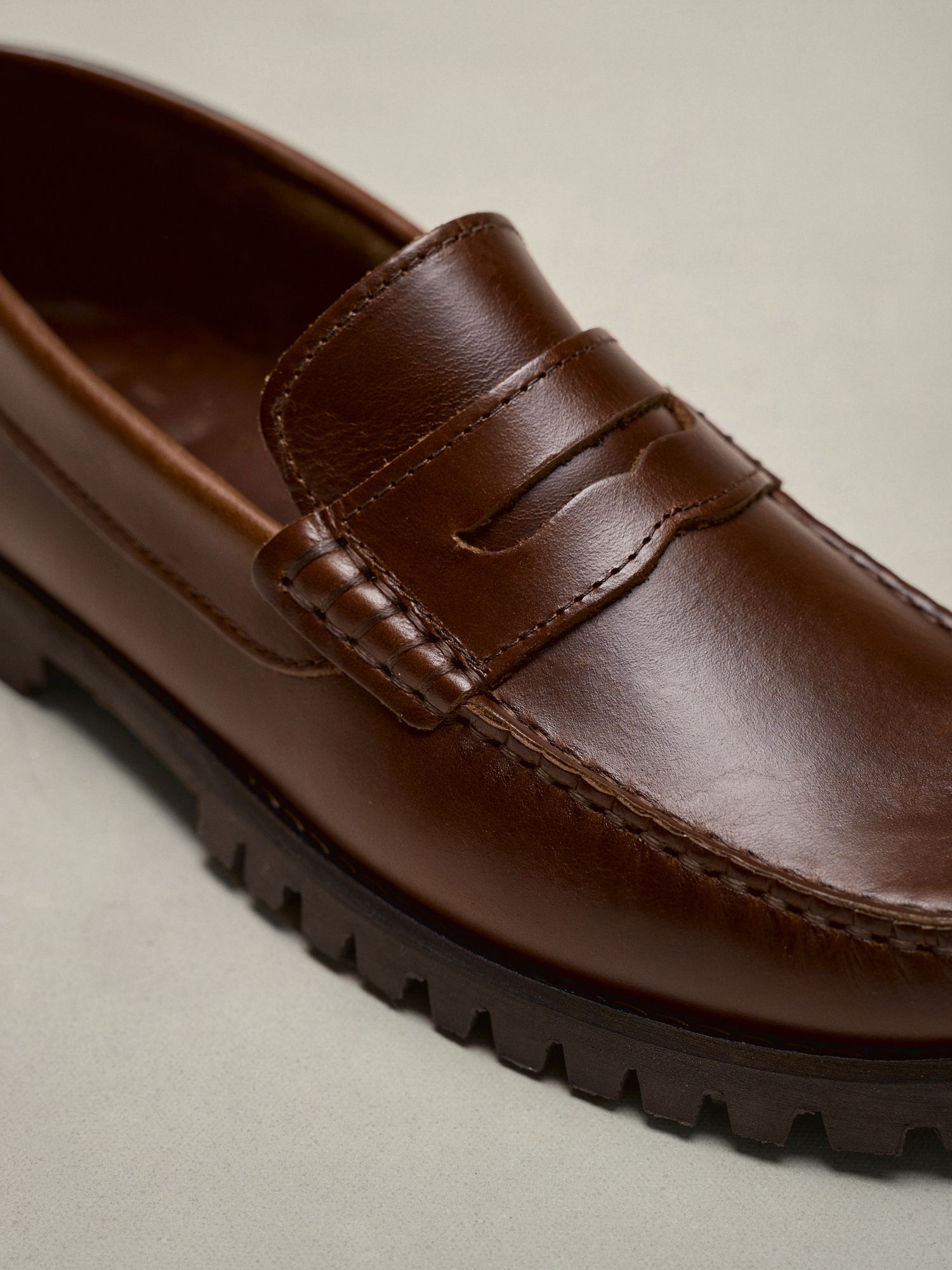 Track sole loafer