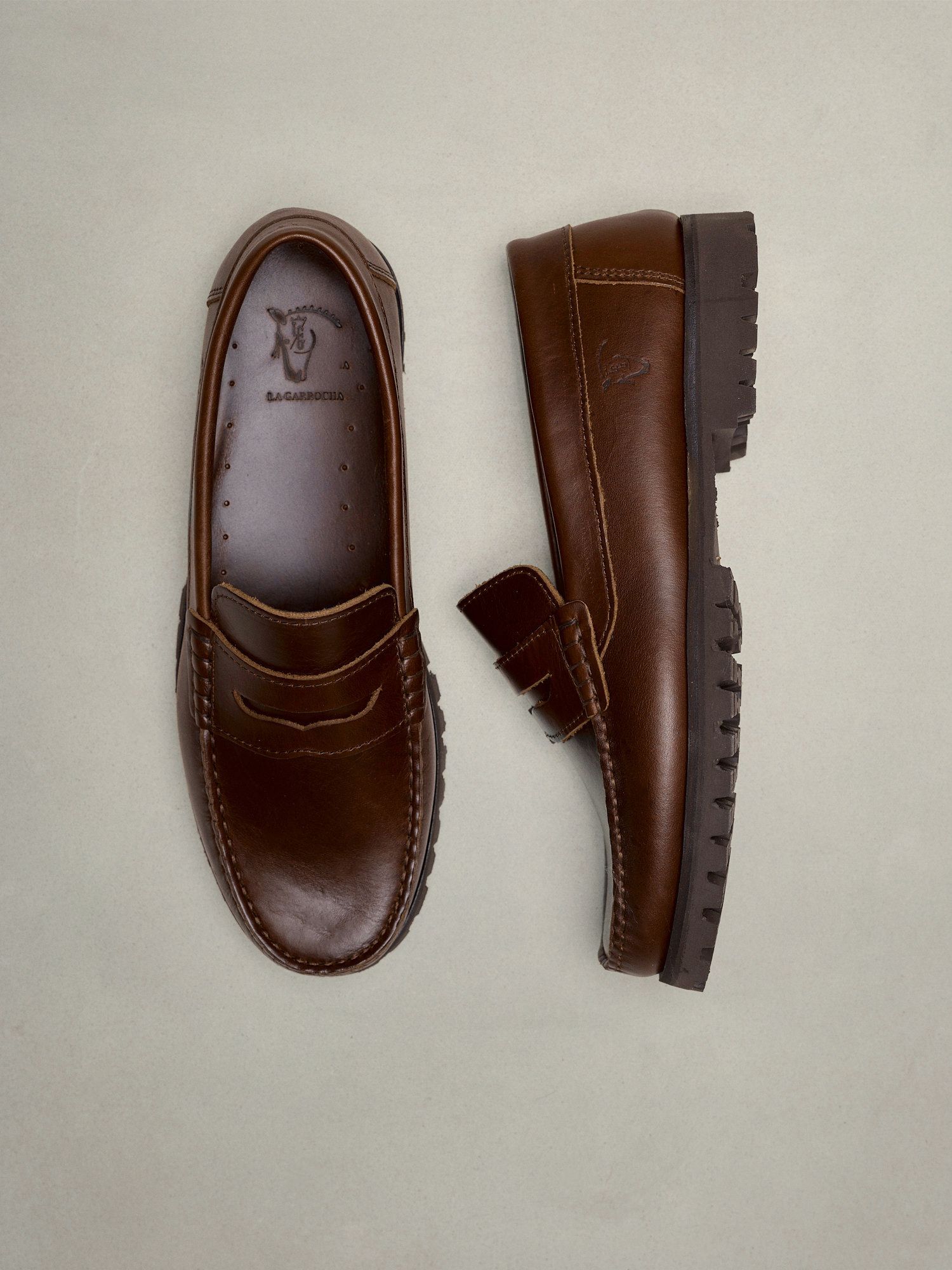Track sole loafer