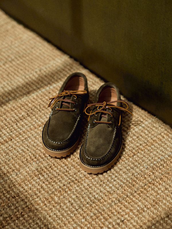 Suede Caña Shoe | Khaki