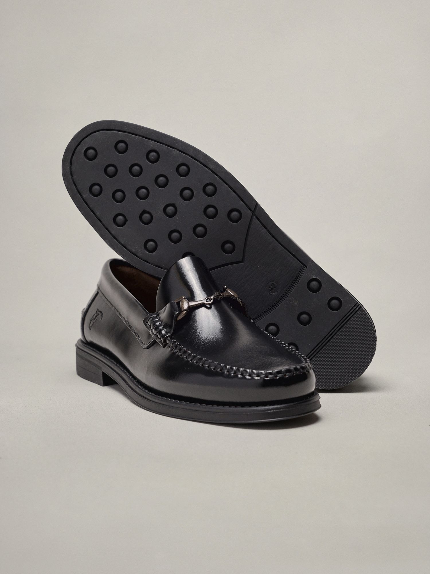 Mocassim penny com fivela | Preto
