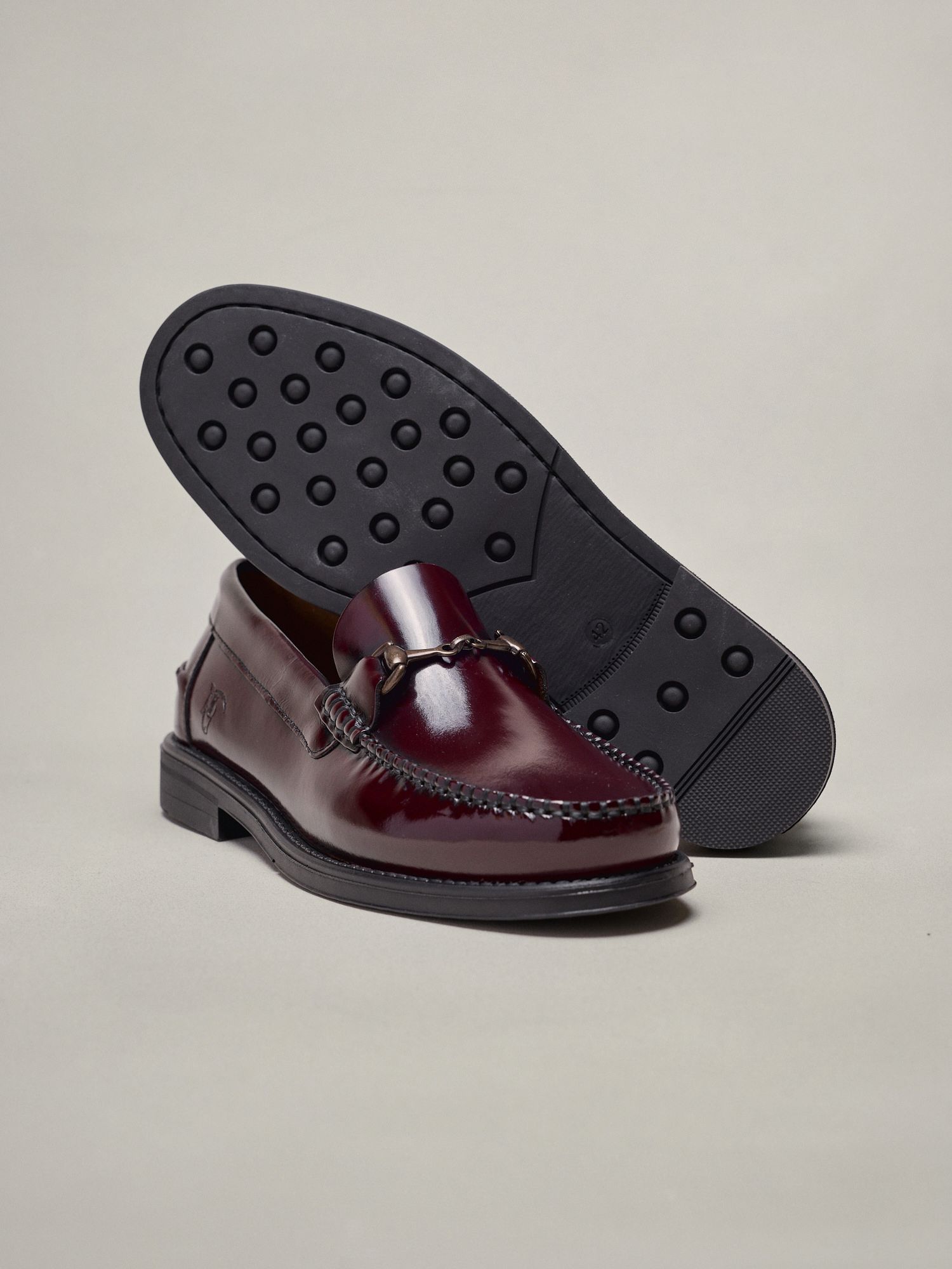 Mocassim penny com fivela | Bordô