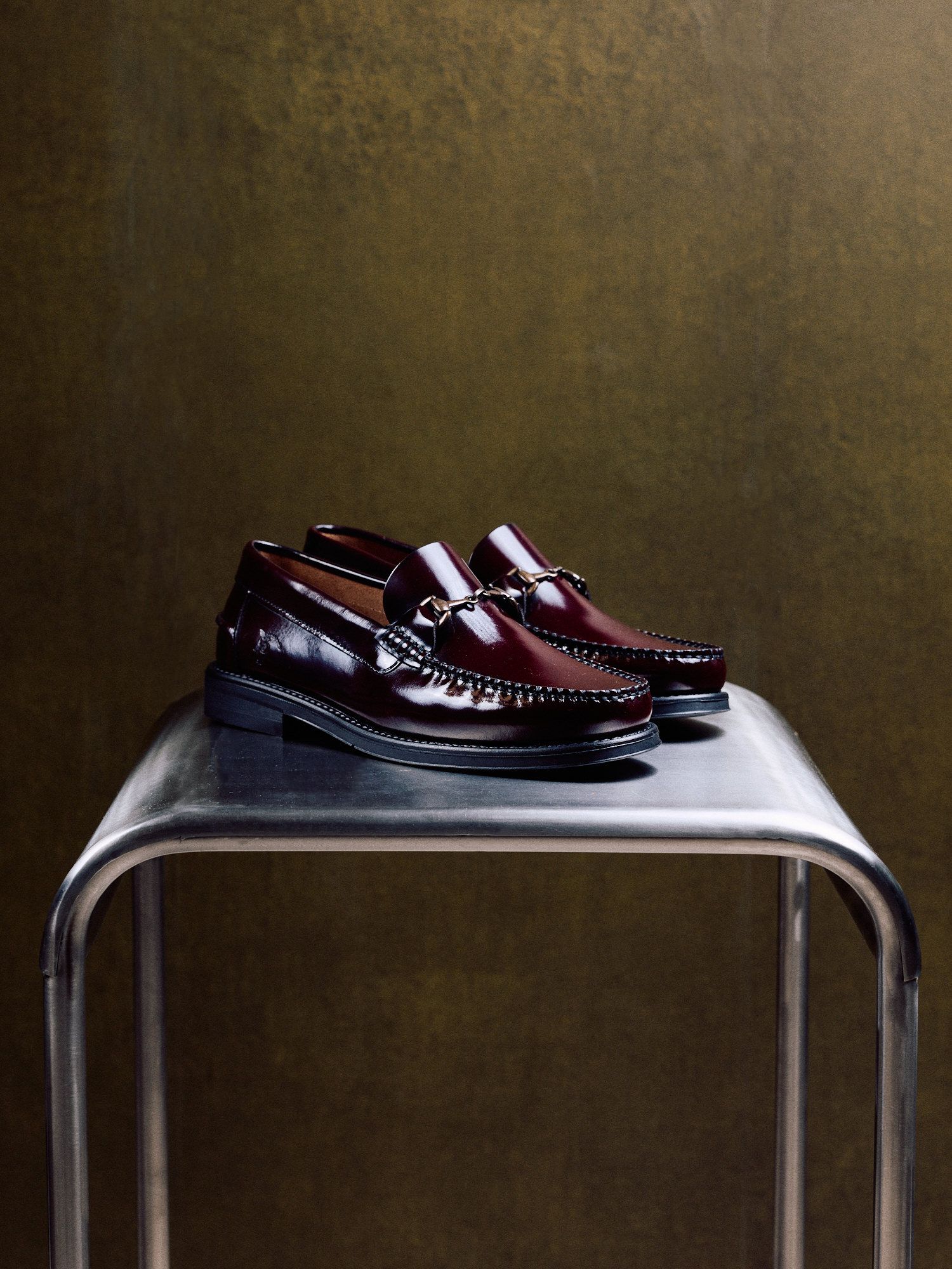 Mocassim penny com fivela | Bordô