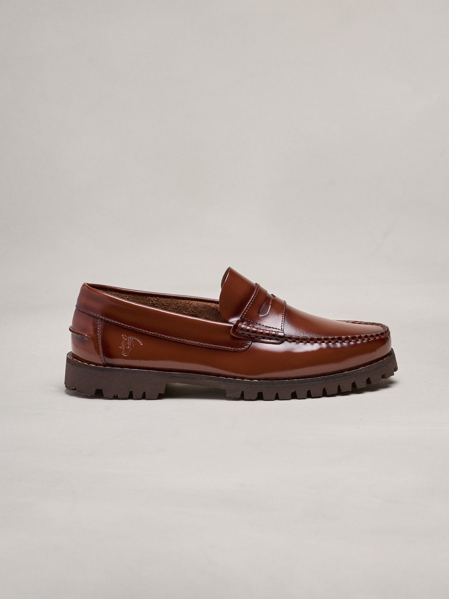 Mocassin à Plateau Brossé avec Semelle Track