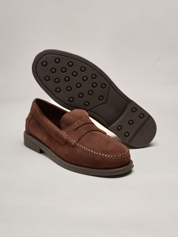 Suede Loafer | Tobacco