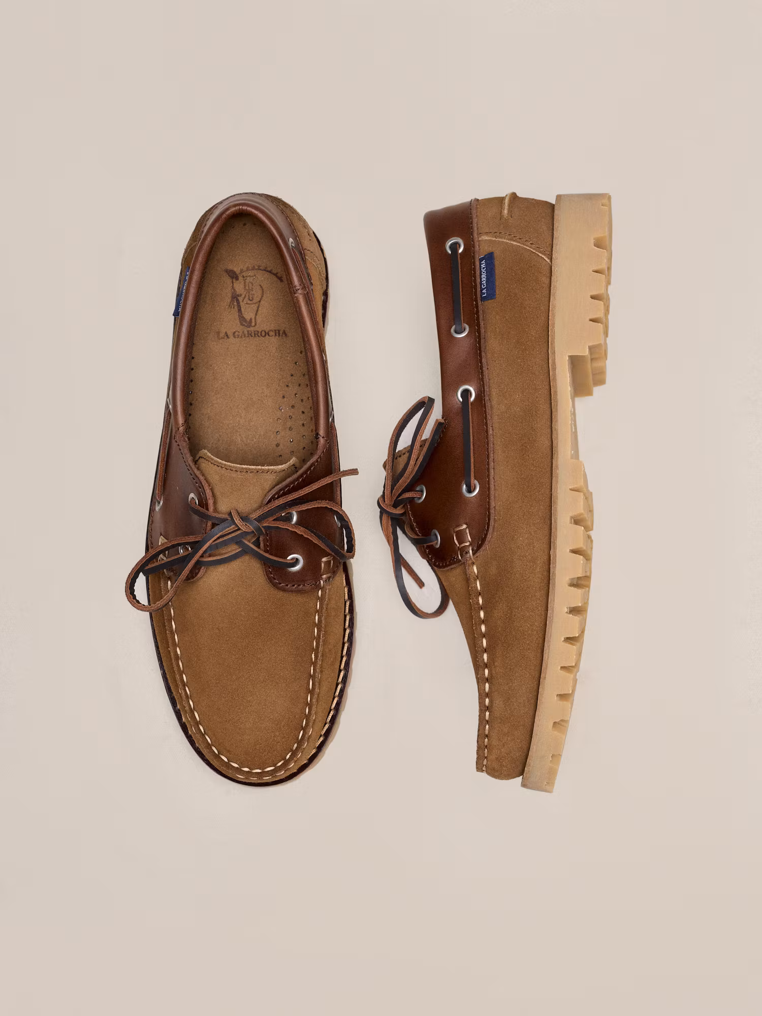 Zapato Náutico Combinado | Camel