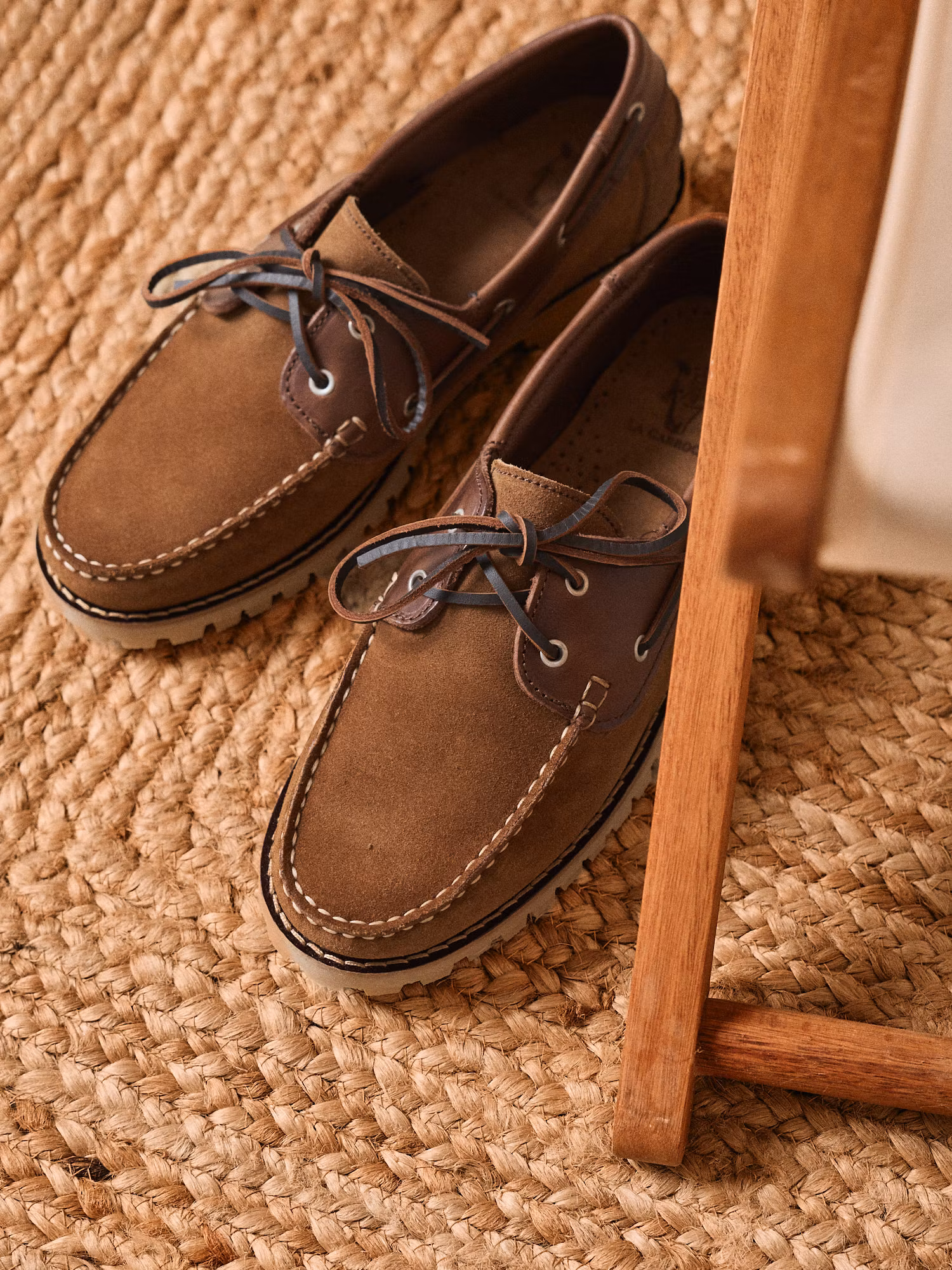 Zapato Náutico Combinado | Camel