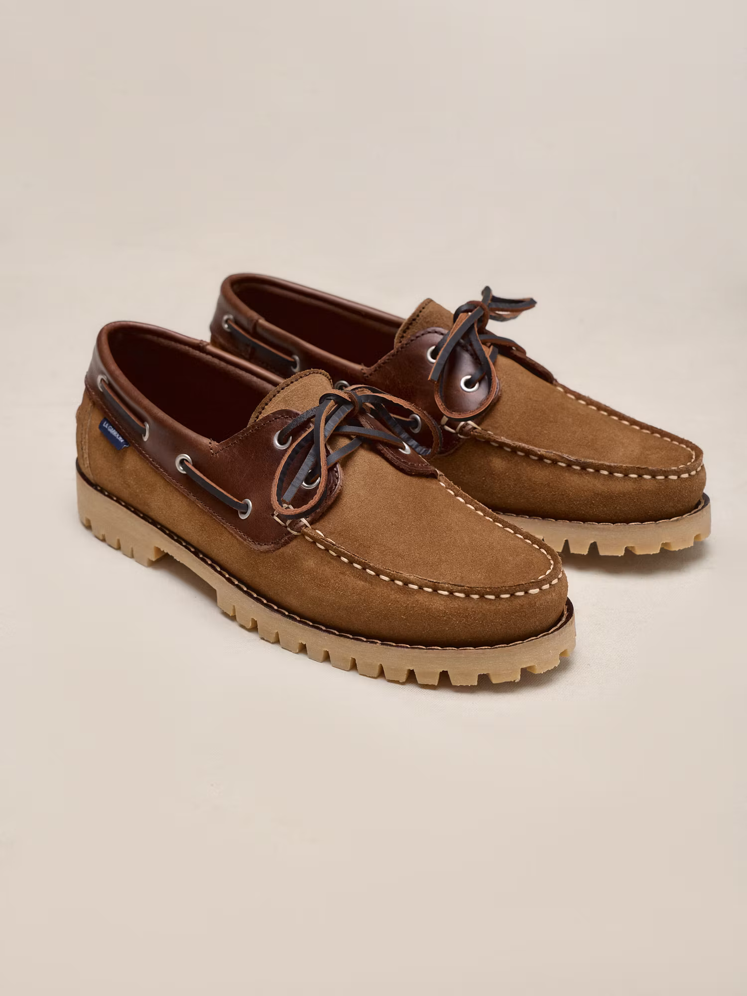 Zapato Náutico Combinado | Camel