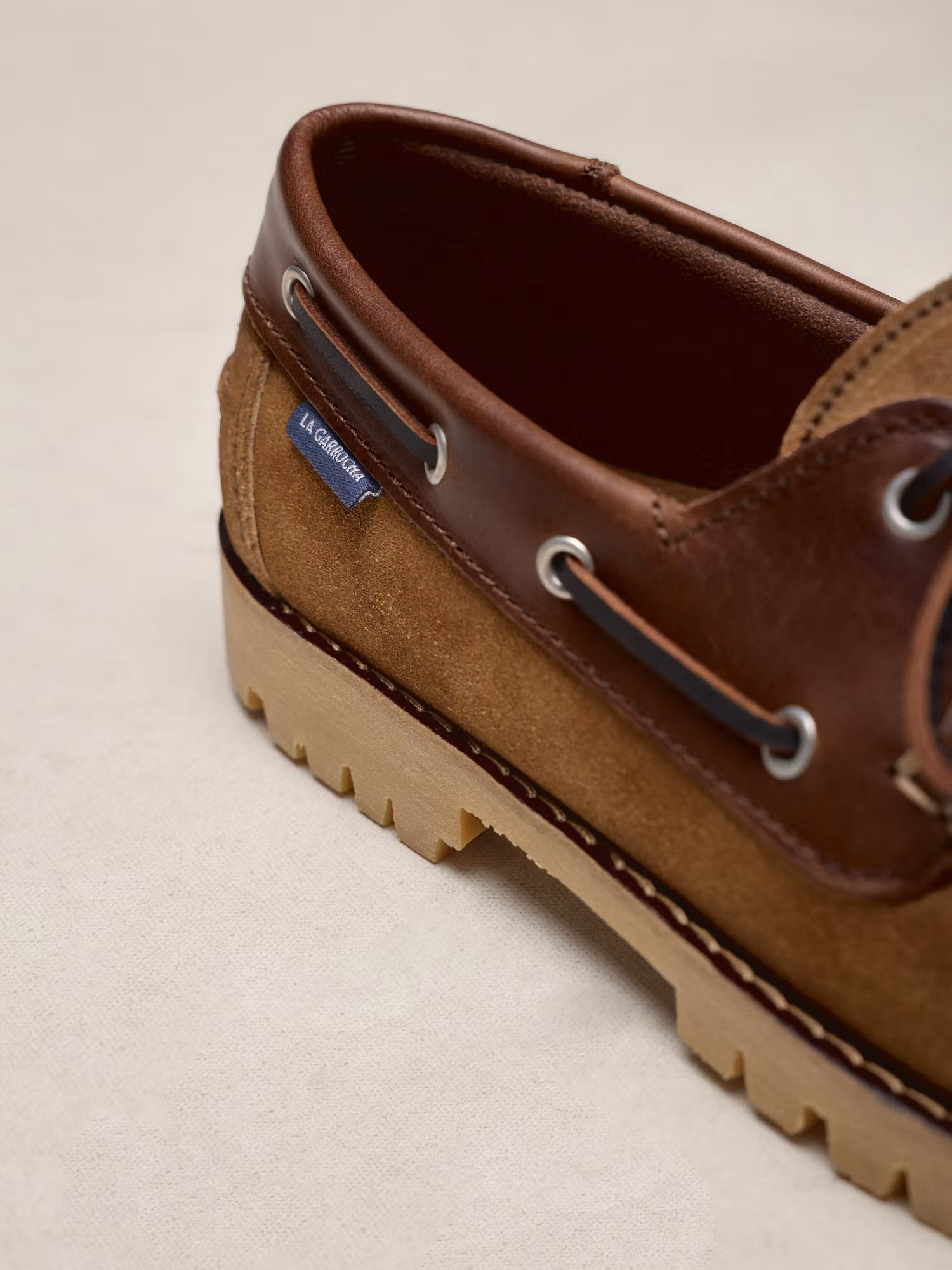 Zapato Náutico Combinado | Camel