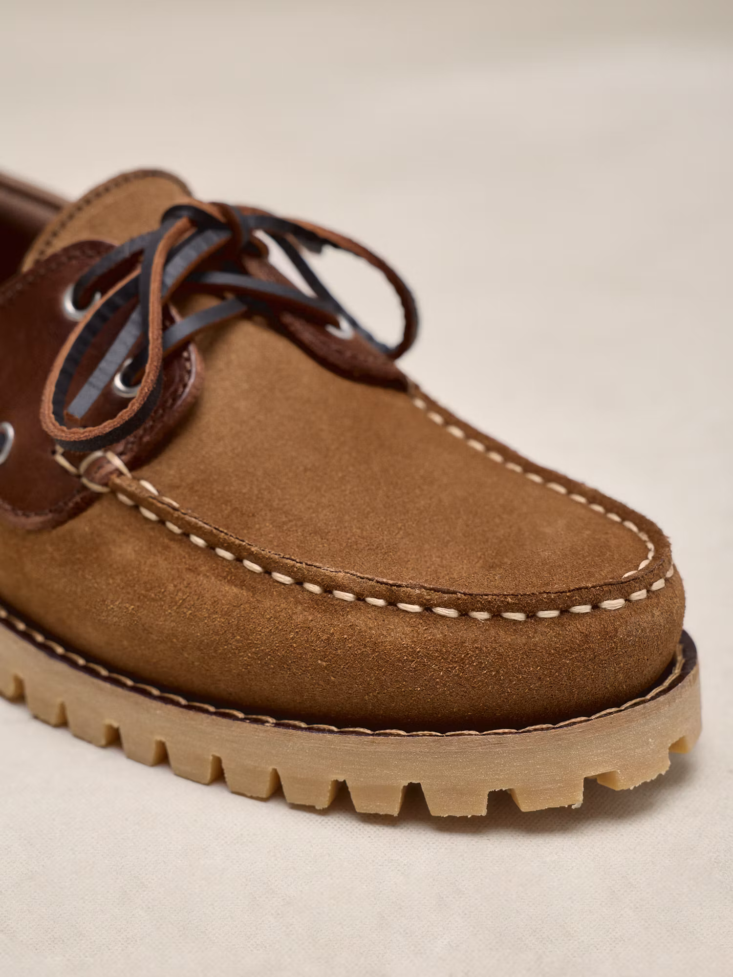 Zapato Náutico Combinado | Camel