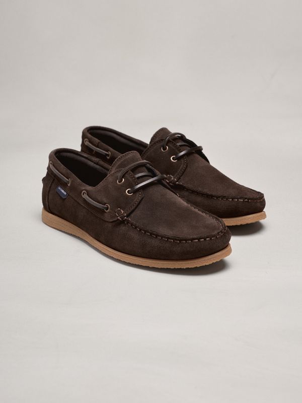 Sapato Náutico em Camurça | Chocolate