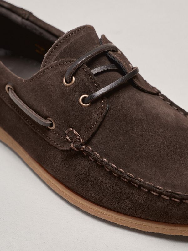 Sapato Náutico em Camurça | Chocolate