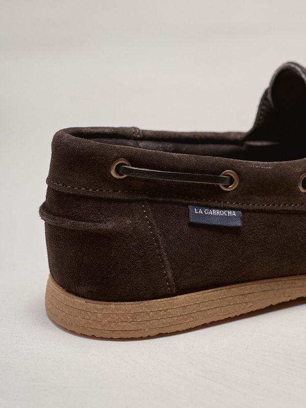 Sapato Náutico em Camurça | Chocolate