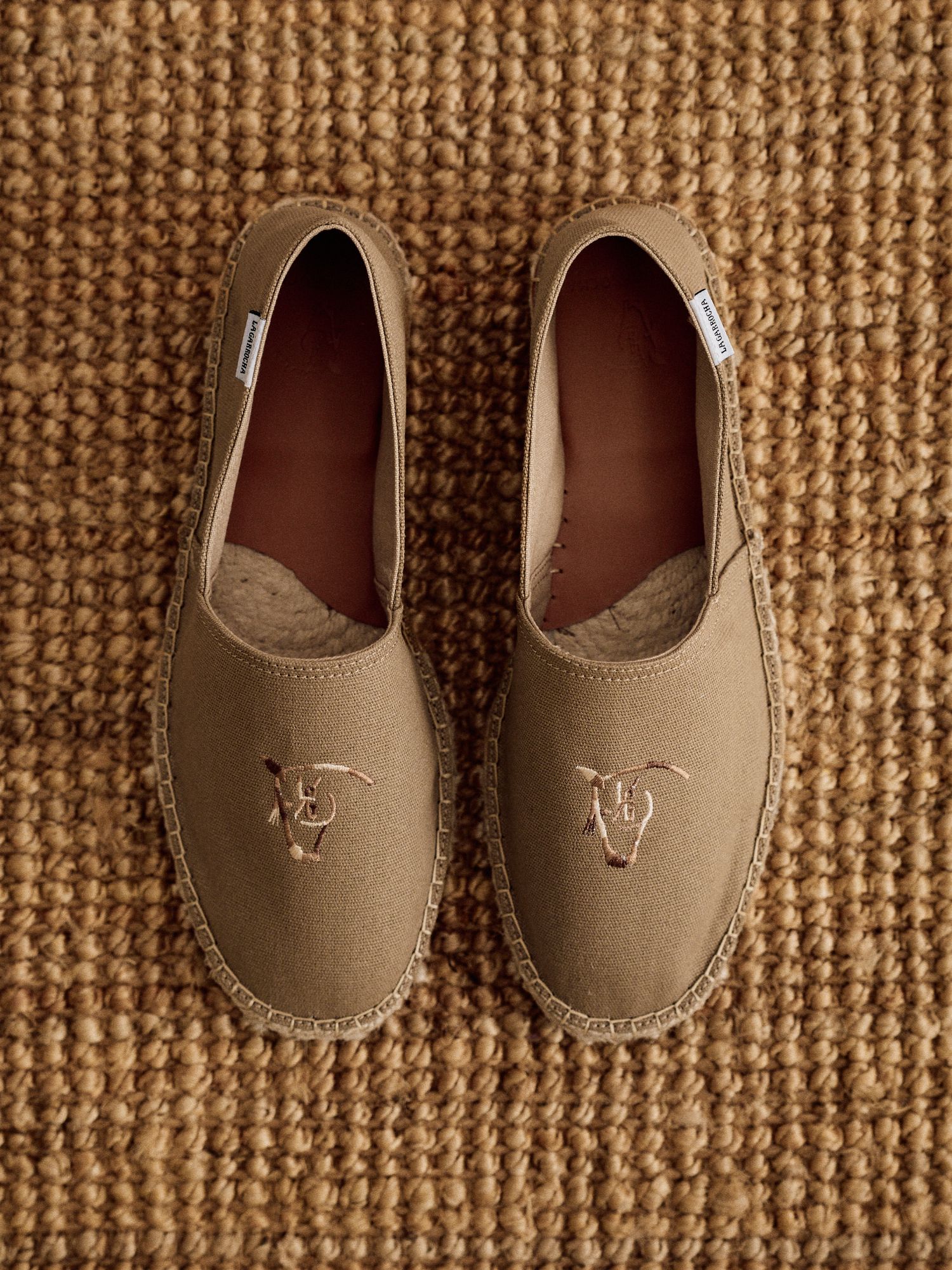 Espadrille à Broderie Ethnique | Sable