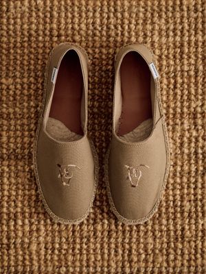 Espadrille à Broderie Ethnique | Sable