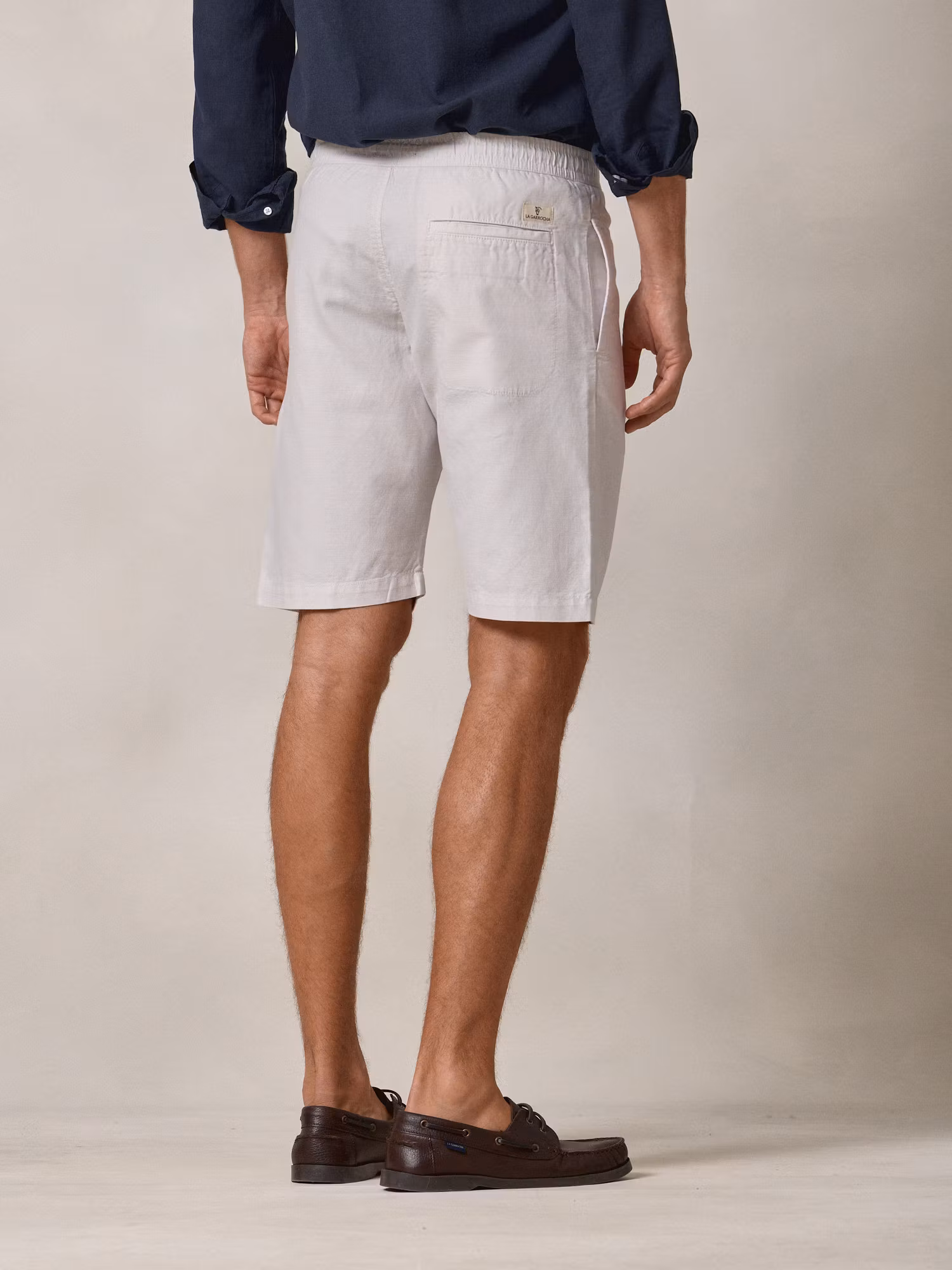 Linen Bermuda Shorts | Beige