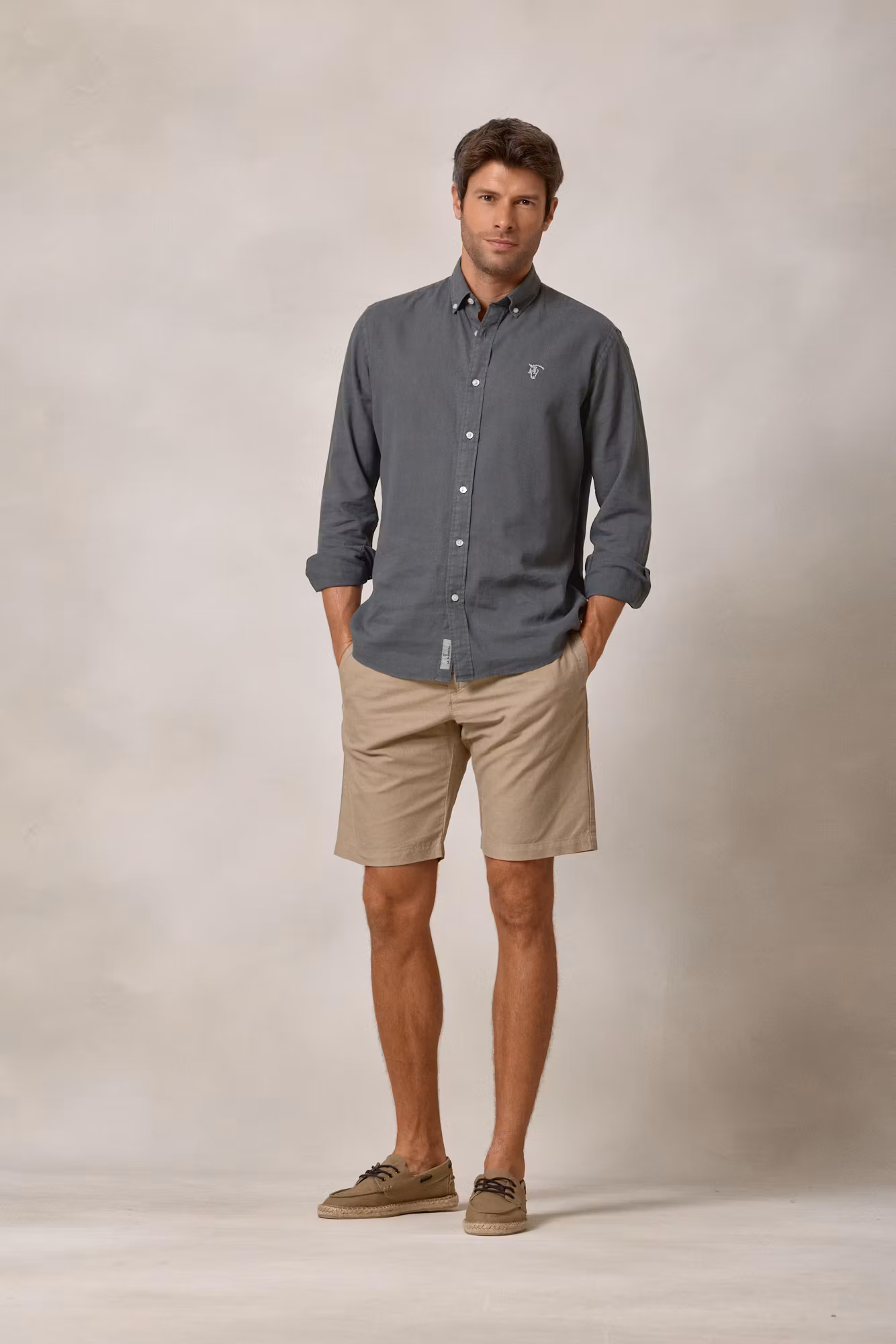 Linen Bermuda Shorts | Toasted