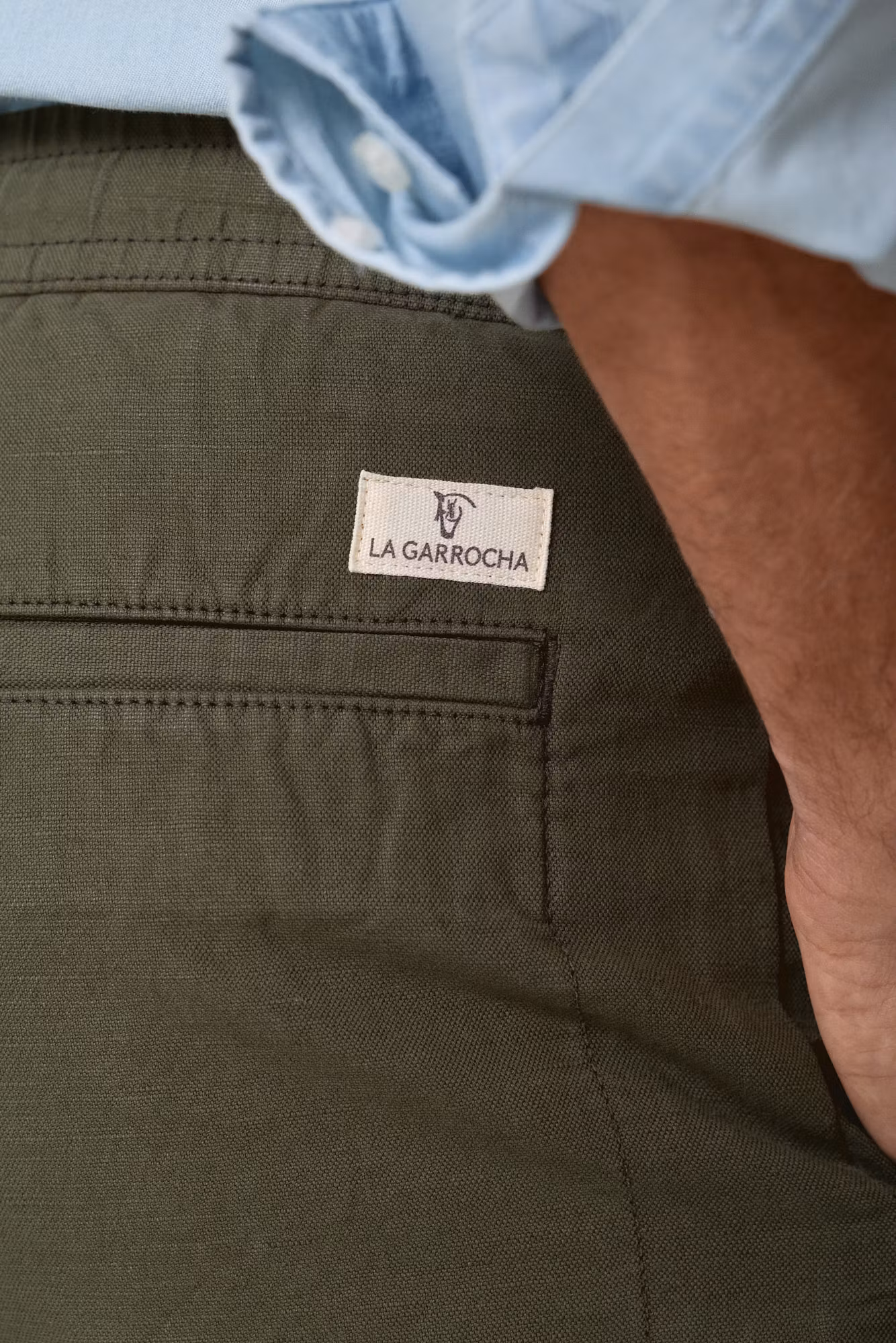 Linen Bermuda Shorts | Hunter Green