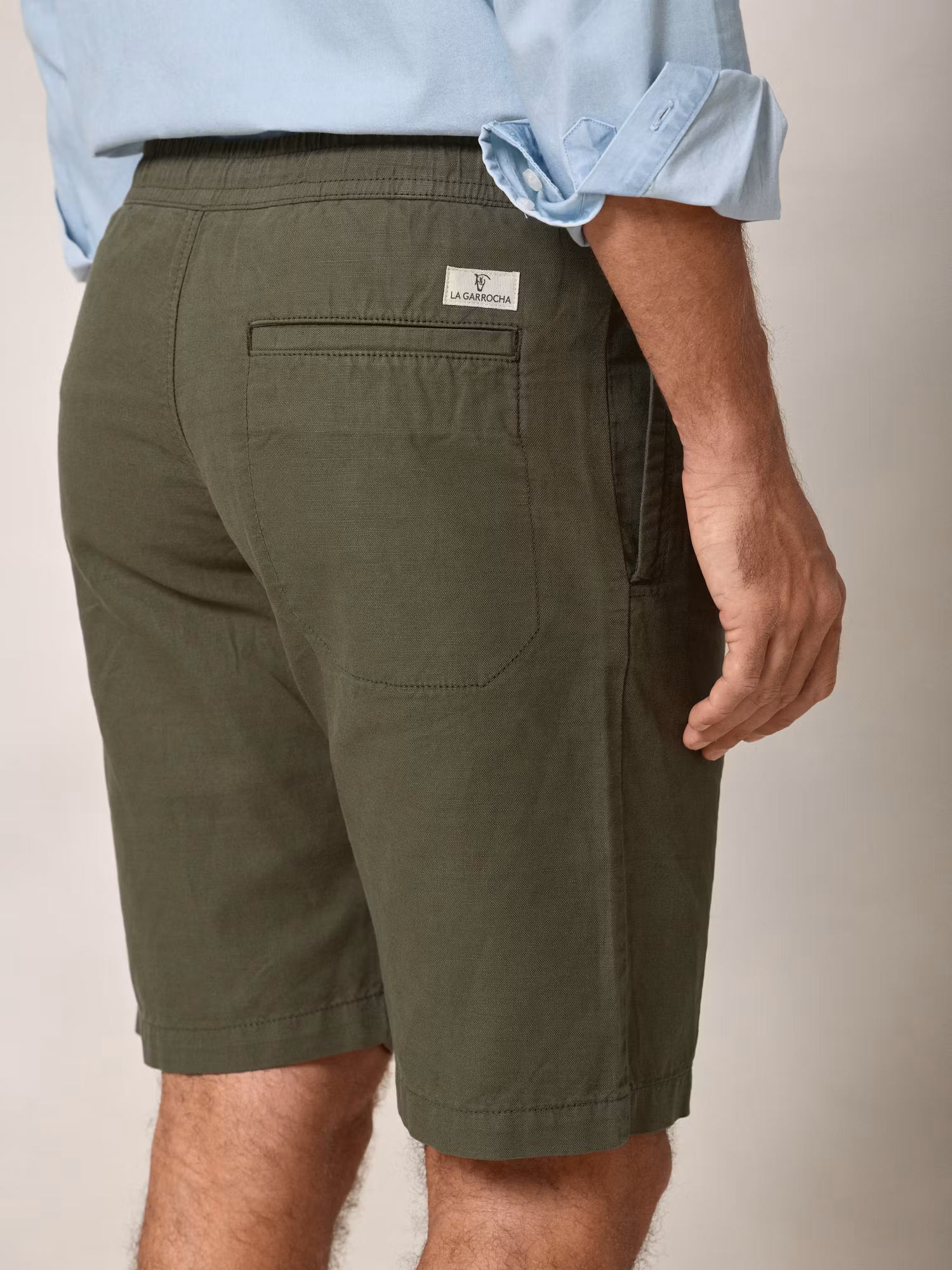 Linen Bermuda Shorts | Hunter Green
