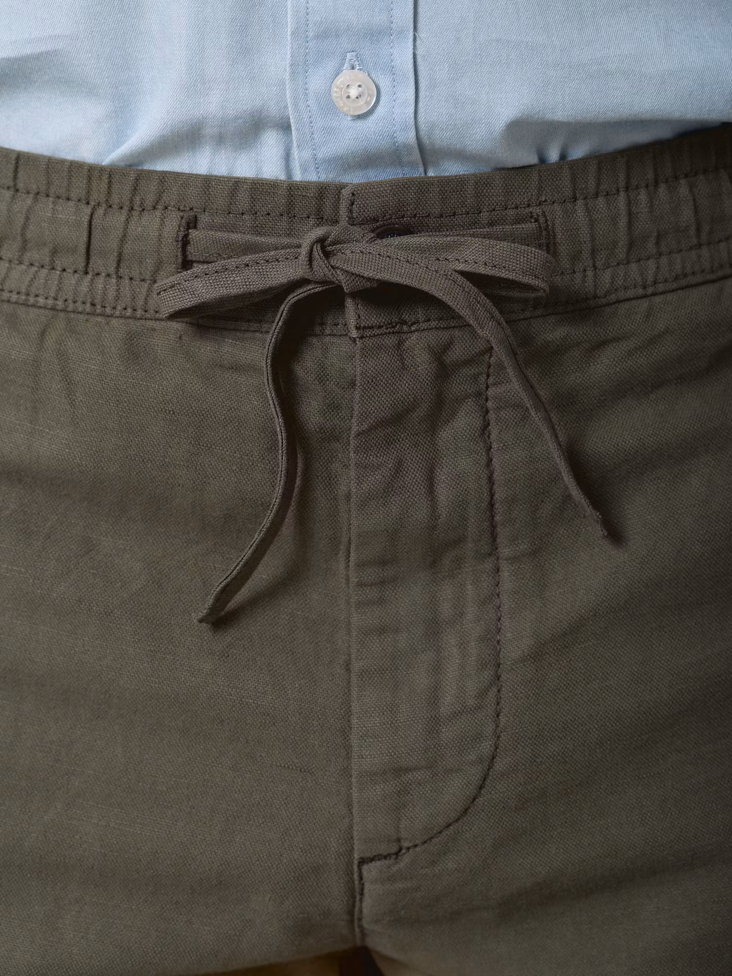 Linen Bermuda Shorts | Hunter Green