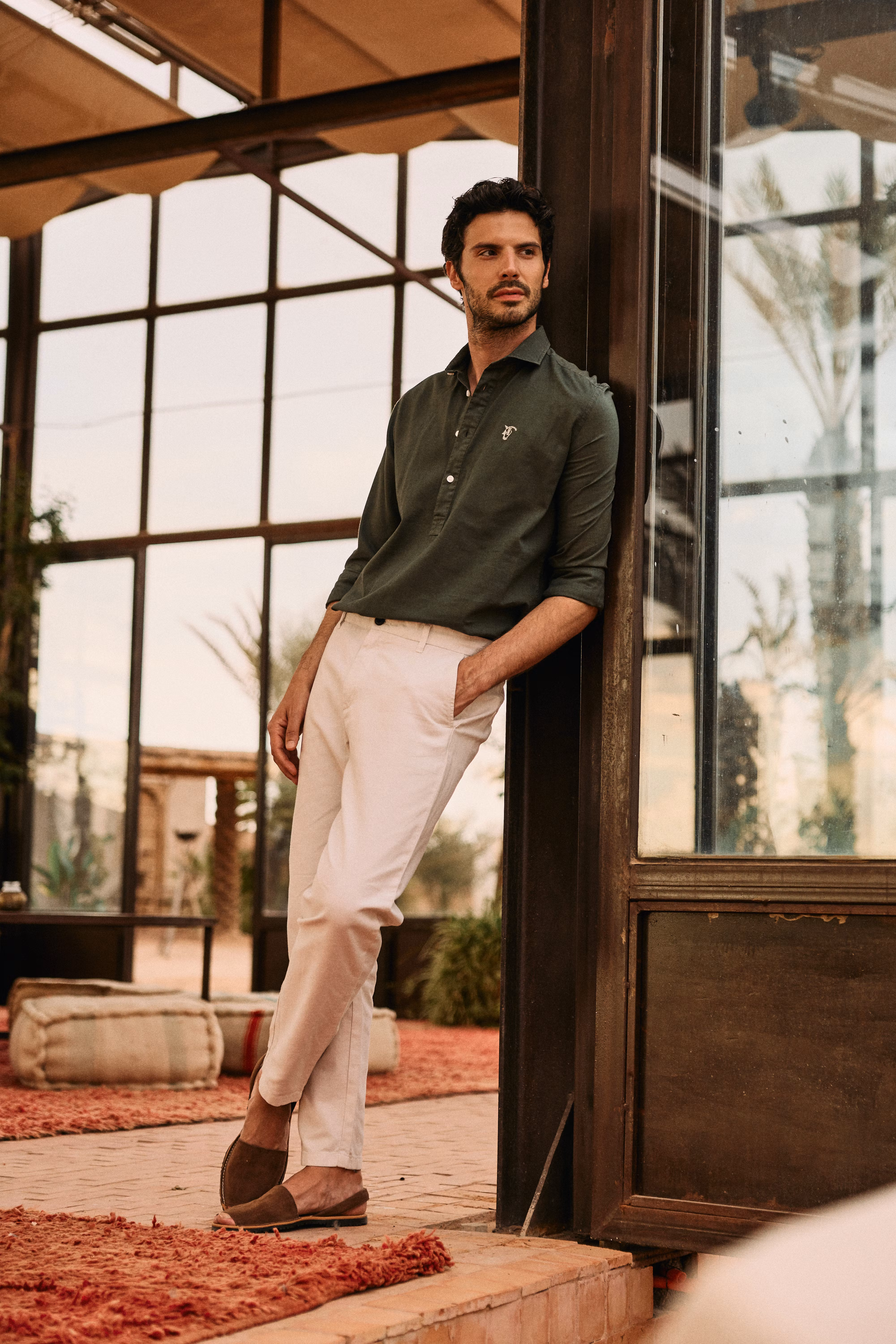 Linen Trousers | Beige