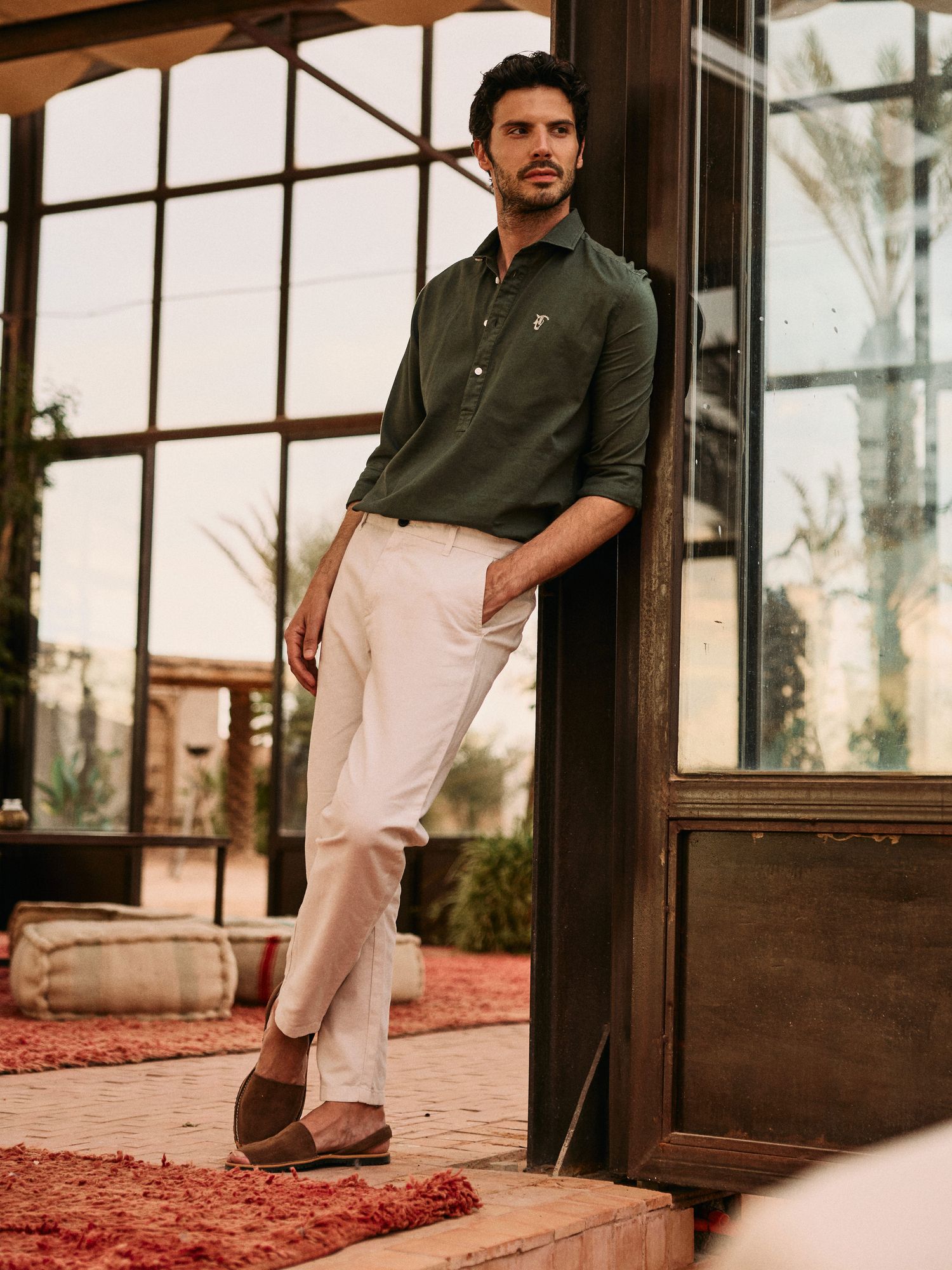 Linen Trousers | Beige