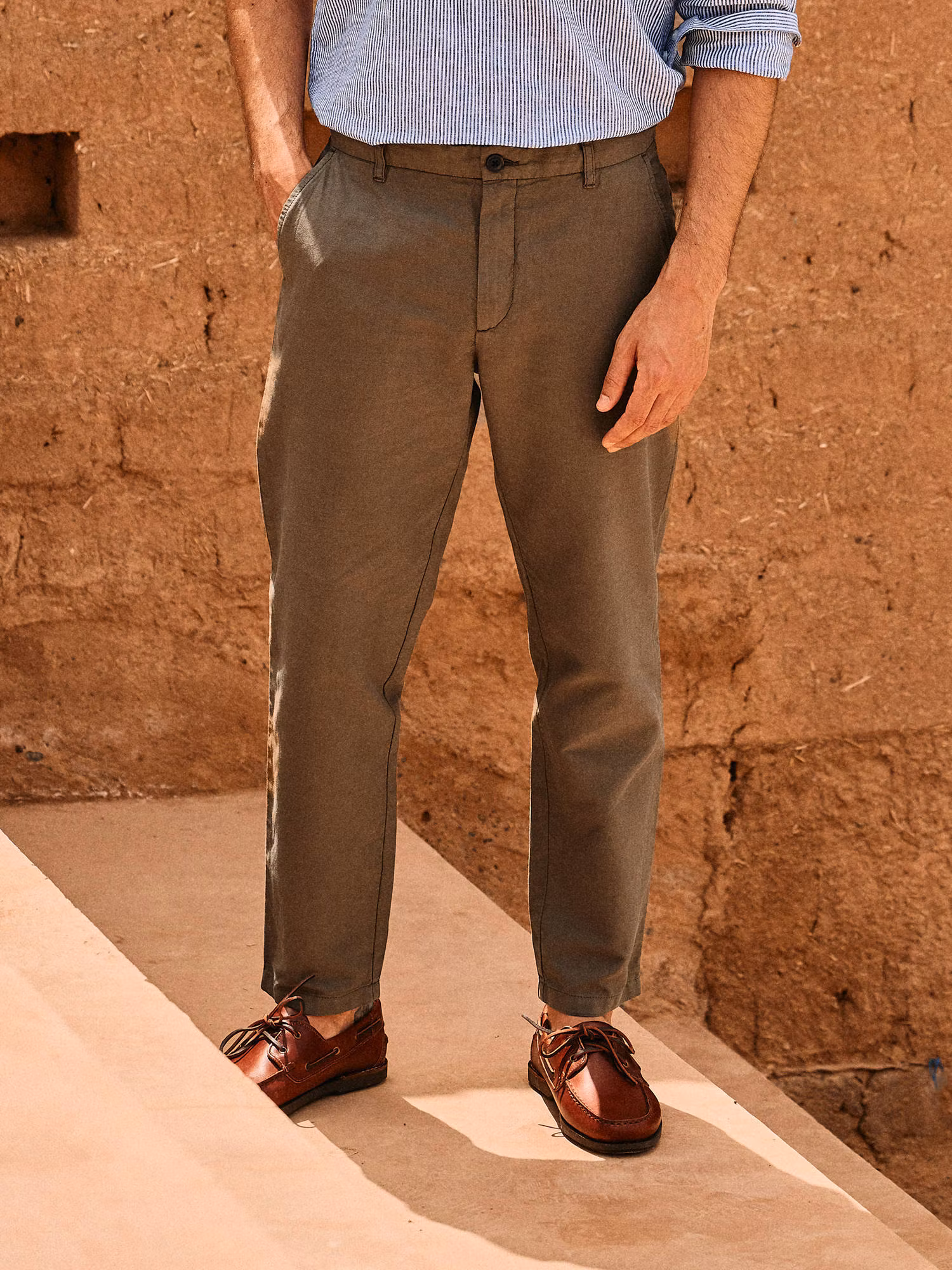 Linen Trousers | Hunter Green