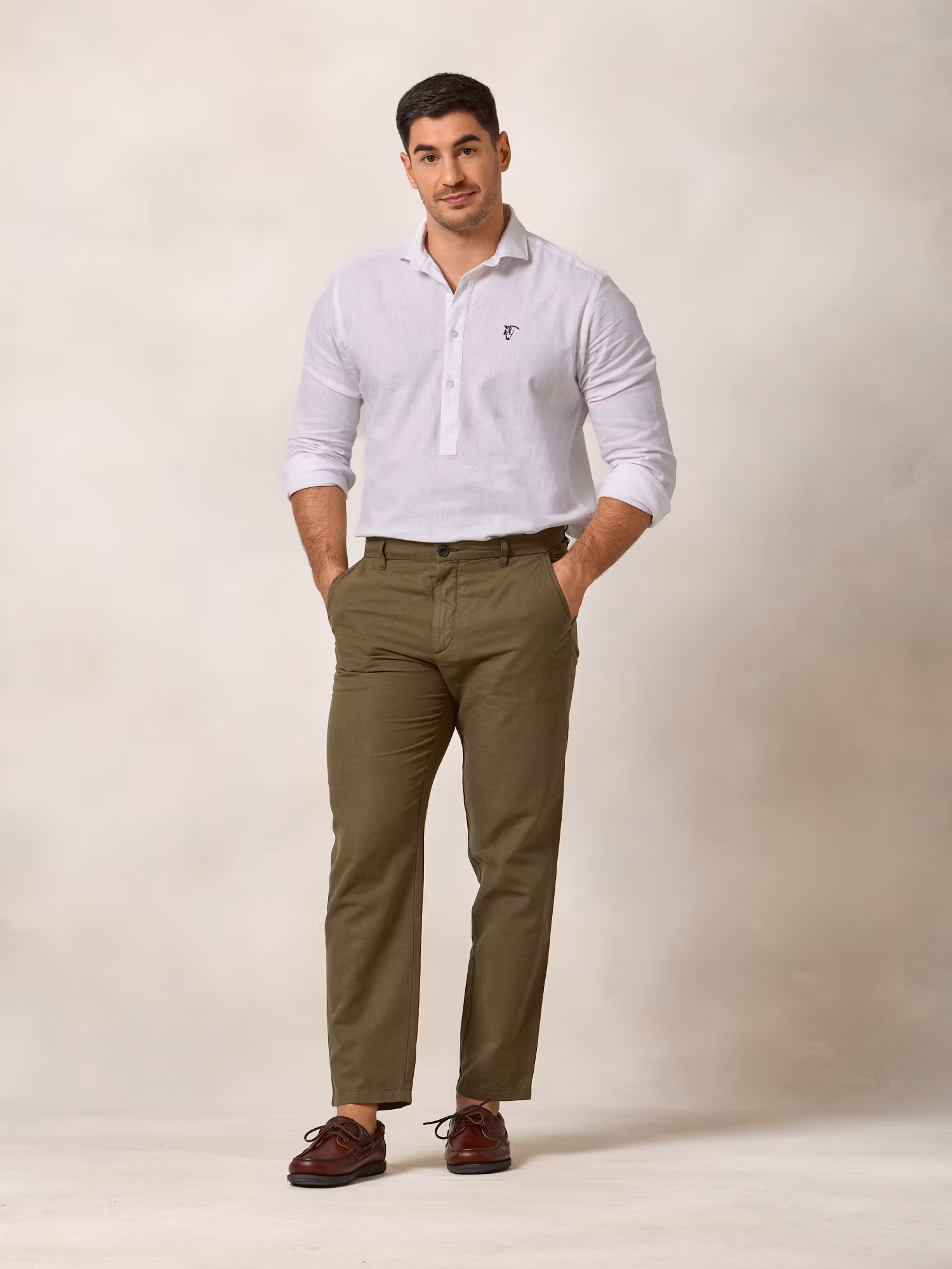 Linen Trousers | Hunter Green